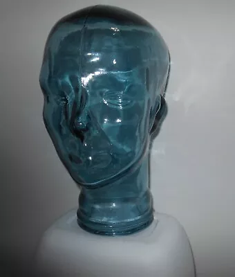 Vintage Clear Glass Mannequin Head *Blue/Green Hue • $39.99