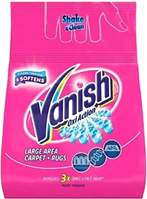 Vanish Carpet Cleaner + Upholstery Power Powder Large Area Cleaning 650 G   • £11.59