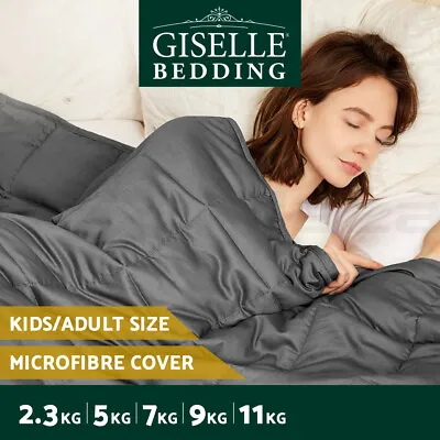 Giselle Weighted Blanket 9KG 7KG 5KG 11/2.3KG Kids Adult Gravity Calm Deep Relax • $74.95