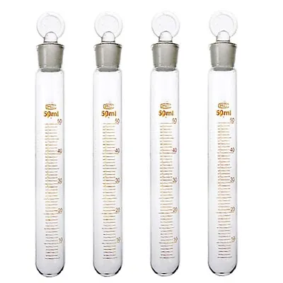 1-10pcs Lab Laboratory Test Tube Flask Glassware Biology Chemistry 1-100ML • $41.37