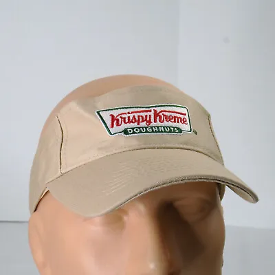 Krispy Kreme Doughnuts Employees Uniform Beige Sun Visor Strapback CSE • $20