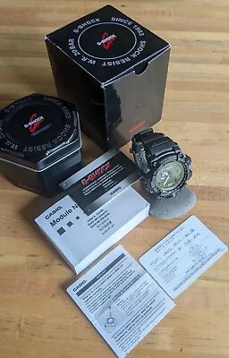 Casio G-Shock GWG-1000-1A1 Mudmaster Radio Solar Watch Mint In Box Triple Sensor • $330