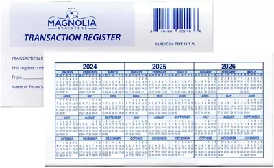 12 Check Registers 2024-2025-2026 For Personal Checkbook Ledger Transaction Re • $11.81