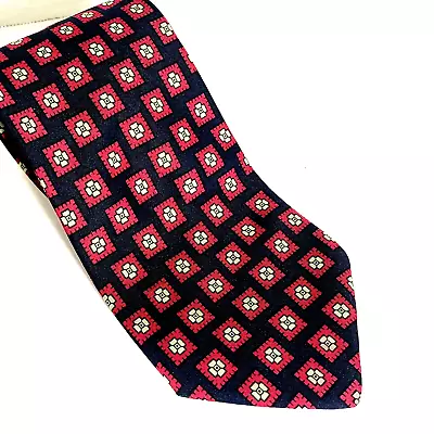 Brooks Brothers Makers Neck Tie Navy Blue Red Mint Green • $17.89