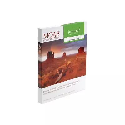 Moab Juniper Baryta Rag Glossy Fine Art Paper (5x7 ) 25 Sheets #F01-JBR3055725 • $21.74