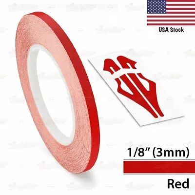 RED Roll Vinyl Pinstriping Pin Stripe Car Motorcycle Line Tape Decal Stickers • $8.95