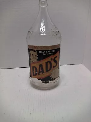 Dad’s Old Fashioned Root Beer Papa Size Bottle Half Gallon Paper Label • $20