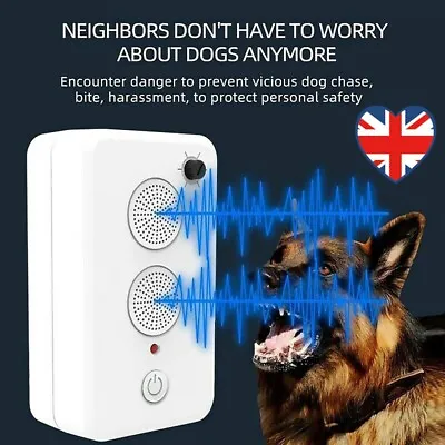 Ultrasonic Anti Barking Device Deterrent Stop Barking Device Sound Trainer Tools • £10.99