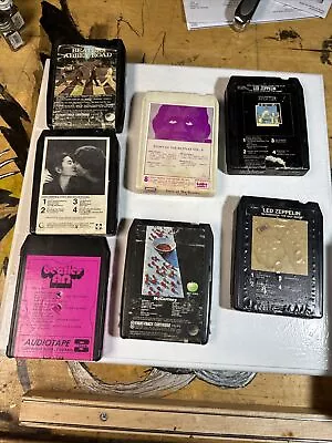 8 Track Lot Tested Beatles Led Zeppelin Lennon Yoko Ono • $34.50