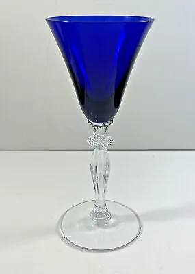 $19.95 • Buy Morgantown Monroe Cobalt Blue Wine Glass 6 1/4” RARE
