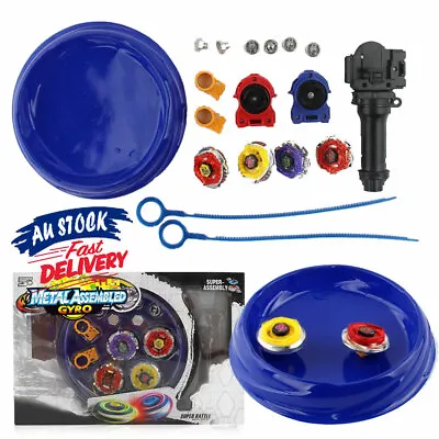 4D Burst Metal Master Grip Launcher Rare Fusion Beyblade Stadium Fight Set • $19.25