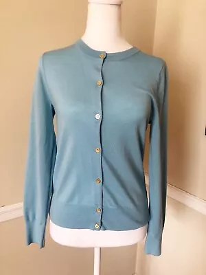 JCrew Womens Size Small Merino Wool Cardigan Sweater Light Blue • $24.99