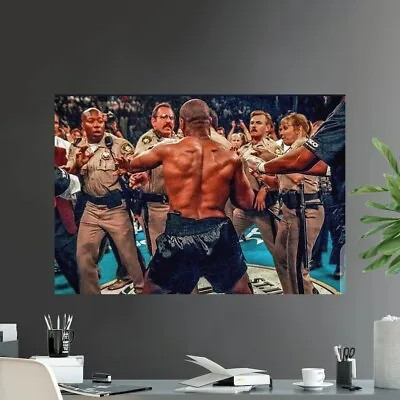 Mike Tyson Vs. The Cops At Evander Holyfield Event Fight Poster • $14.89