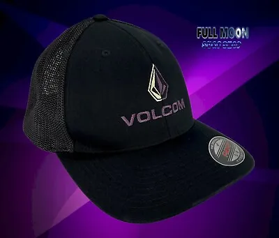 New Volcom Duel Duo Mens XFit Flex Fit Trucker Mesh Cap Hat • $26.95