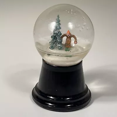 3  Vintage Christmas Snow Globe W/ Glass Dome SKIER & Pine TREE  Made In Austria • $39.99