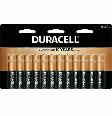 Duracell AA CopperTop 1.5 V  AA Alkaline Batteries 24 Pack • $18.99