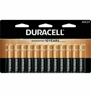 Duracell Coppertop AA Battery With POWER BOOST 24 Pack . Free 🚢  • $15.95