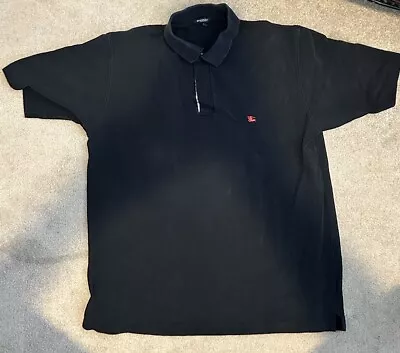 Burberry Polo Shirt - Men’s Large - Black • $49.50