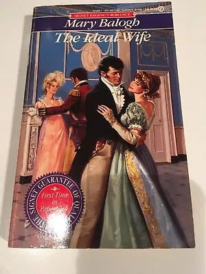 THE IDEAL WIFE Vintage MARY BALOGH 1st Printing SIGNET REGENCY ROMANCE 1991 • $22