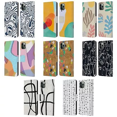 OFFICIAL NINOLA FREEFORM PATTERNS LEATHER BOOK CASE FOR APPLE IPHONE PHONES • $38.45