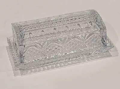 Vintage Shannon Crystal By Godinger - Brandon Covered Butter Dish 6 3/4  Long • $24.99