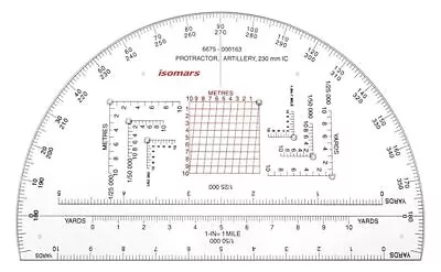 Isomars Military/Mils Protractor 9  • $15.84