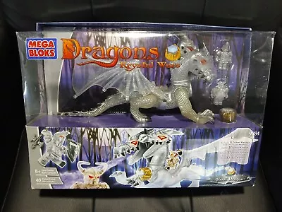 RARE IN BOX! Mega Bloks Dragons Krystal Wars Ghost Dragon 9884 +BONUS  SET!!! • $199.99