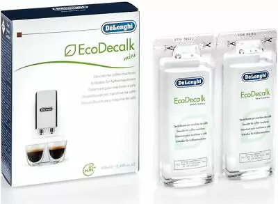 $30.40 • Buy DELONGHI COFFEE MAKER ECODECALK MINI NO LINE DESCALER 2 X 100ml 5513296011