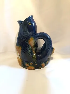 Vintage Gurgle Fish Pitcher Jug Glug Vase Unmarked • $27.50