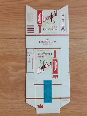 Opened Empty Cigarette Hard Pack--84 Mm-Germany-Chesterfield • $1.40