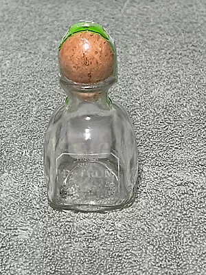 1 Empty 50 Ml Patron Silver Tequila Glass Bottle Cork Top As Shown • $7.99