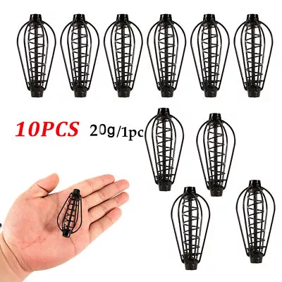 10pcs 20g Spring Sinker Carp Fishing Feeder 6 Wire Method Fishing Tackle Tools • $11.74