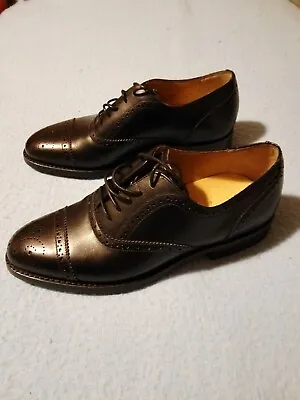 Barker Mirfield Oxford Semi Brogue Size 5.5 UK Dainite Rubber Sole • £120