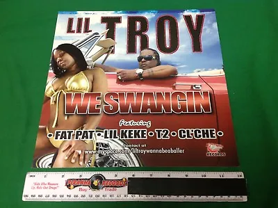 Lil Troy We Swangin Fat Pat Lil Keke Promo Poster Flat 12 X12  Piranha Records • $3