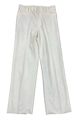 Sergio Vadduci Ivory White 100% Polyester Men Size 34 (33x31) Chino Dress Pants • $24.99