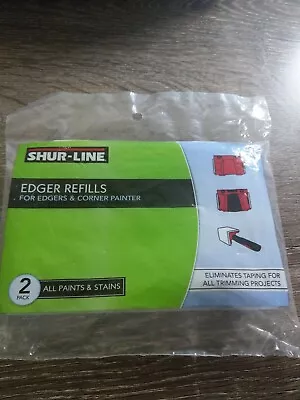 2pk Shur-Line Paint Edger Flat & Corner Trim Painters Replacement Refill Pads!! • £9.53