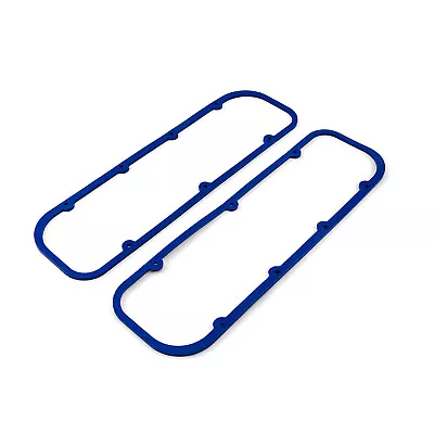 Chevy BBC 454 1966-00 3/16  Thick Rubber Steel Core Valve Cover Gasket Set Blue • $12.63