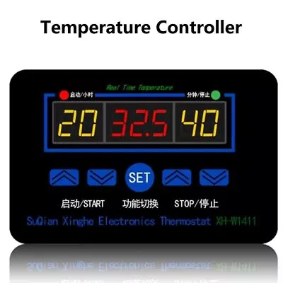 12V 10A Temperature Controller Thermometer Switch Sensor LED Digital Thermostat • $16.35