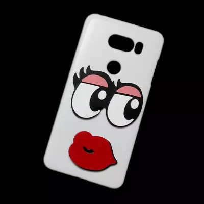 Case For LG V30 3D Cute Lips Eye Back Hard Phone Cover • $13.95