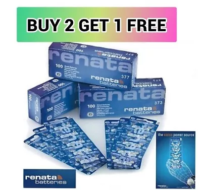 Renata Watch Batteries - BUY 2 GET 1 FREE  364 371 373 377 - CR2025 2025 Battery • £2.94