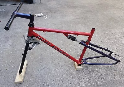 Rare Vintage 1993 Rocky Mountain EDGE AMP Research Full Suspension Bike Frame • $400