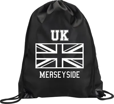 Backpack Bag Merseyside Uk United Kingdom Union Jack Gym Handbag M1 • £7.50