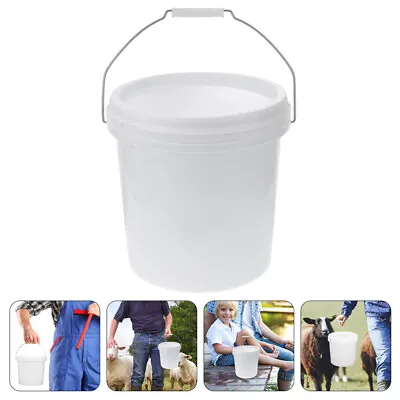  White Food Grade Plastic 2 Gallon Bucket With Lid Pet Container • $18.29