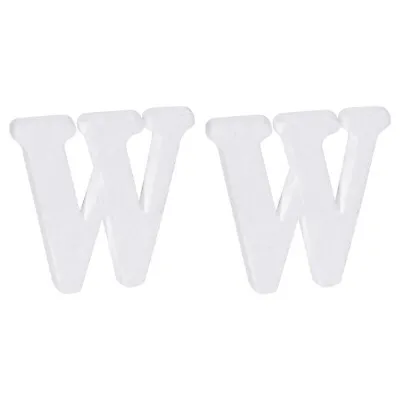 £4.53 • Buy Foam Letters W Letter EPS White Polystyrene Letter Foam 100mm/4 Inch, Pack Of 2