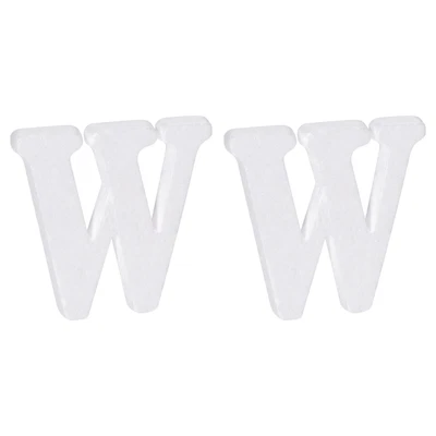 £4.53 • Buy Foam Letters W Letter EPS White Polystyrene Letter Foam 100mm/4 Inch, Pack Of 2