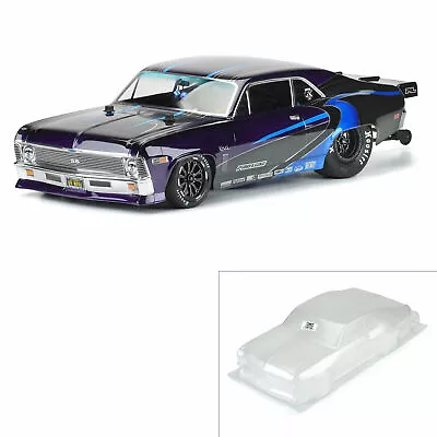 $46.99 • Buy Pro-Line Racing 1969 Chevy Nova Clear Body 22S/Slash 2 Wheel Drive Drag Car