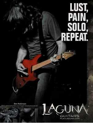 $5.95 • Buy LAGUNA GUITARS - BEN ROBINSON -  2010 Print Advertisement