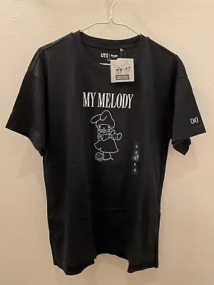 Sanrio UNIQLO Hello My Melody Women’s Black Top Short Sleeve T-shirt Tee • $20
