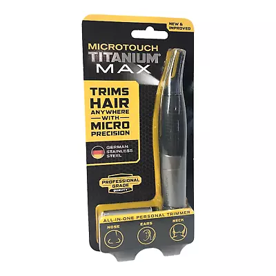 MicroTouch Titanium Max Lighted All In One Personal Trimmer Micro Precision New • $15.95