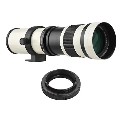 MF  Telephoto Zoom Lens F/8.3-16 420-800mm For Canon 50D 6D 7D L0G7 H8F3 • £57.28